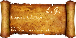 Lugosi Gábor névjegykártya