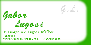 gabor lugosi business card